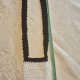 Ręcznie robiona torebka na smartfona, czarno-biała klasyka handmade