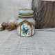 Rustykalny słoik decoupage Błękitna Łąka