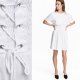H&M SUKIENKA T-SHIRT casual sznurowana 100% bawełna 38 M Hv8