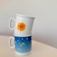 Kubek porcelanowy z Krecikiem w wersji w kosmosie