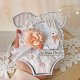 Kartka body na chrzest, roczek, narodziny "LittleOnePeach" GOTOWA