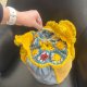torba walec SUNNY ,żółta z frędzelkami