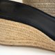 Sandały na słomianej koturnie Espadryle