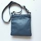 Włoska Niebieska Torebka Listonoska Skórzana Skóra Crossbody Bag Leather