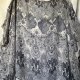 Nietoperz mgiełka made in Italy SILK i viskoza elegancki granat