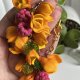 Bransoletka Owocowa. Malina i tulipany. Handmade