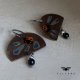 Kolczyki Gray Flowers & Onyx