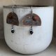 Kolczyki Gray Flowers & Onyx