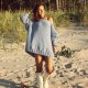 SWETER OVERSIZE ICY BLUE