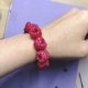 Bransoletka maliny handmade z kolczykami – biżuteria z glinki polimerowej