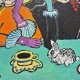 obraz do salonu kabaret pod czarnym kotem