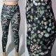 Wzorzyste legginsy treningowe F&F siateczka kieszeń na suwak S / M Hu55