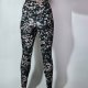 Wzorzyste legginsy treningowe F&F siateczka kieszeń na suwak S / M Hu55
