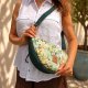Pikowana torebka nerka crossbody Taormina
