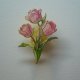 METALOWA EMALIOWANA PIN PRZYPINKA KWIATY TULIPANY
