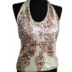 Vintage y2k bluzka top cekiny lato impreza Coquette
