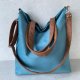 Torba hobo XXL - turkus, koniak