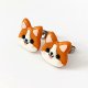 Kolczyki pieski Corgi