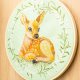 Sarenka light green, haft w tamborku 20 cm