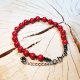 Bransoletka czerwony jadeit bs21