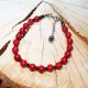 Bransoletka czerwony jadeit bs21