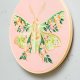 Kwiecista ćma floral pink, haft w tamborku 20 cm