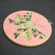 Kwiecista ćma floral pink, haft w tamborku 20 cm