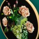 Rozkwit serca, haft w tamborku 20 cm