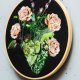 Rozkwit serca, haft w tamborku 20 cm