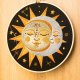 Słońce i księżyc, black, haft w tamborku 20 cm