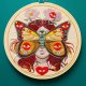 Madame Butterfly Kobieta Motyl ecru, haft w tamborku 20 cm