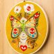 Madame Butterfly Kobieta Motyl curry, haft w tamborku 20 cm