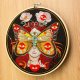 Madame Butterfly Kobieta Motyl black, haft w tamborku 20 cm