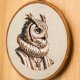 Sir Owlerton, haft w oprawie 20 cm