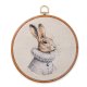Sir Rabbit, haft w oprawie 20 cm