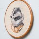 Lord Badger, haft w oprawie 20 cm