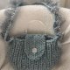Torebka WOOLLY z wełny swojskiej z grubym splotem i frędzlami