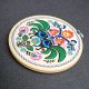 Koguty łowickie - ecru, haft w tamborku 20 cm