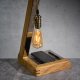 Lampa dębowa Wood & Glass