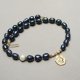 Pearls /navy blue/ perły naturalne vol. 8 /02.06.26/ - naszyjnik