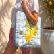 Pikowana duża torba shopper Cytryny No2