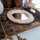 Lustro w ramce ceramicznej