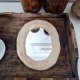 Lustro w ramce ceramicznej