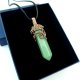 Wisiorek z awenturynem wire wrapping