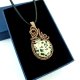 Jaspis dalmatyński wisiorek wire wrapping