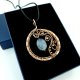 Akwamaryn wisiorek wire wrapping
