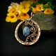Akwamaryn wisiorek wire wrapping