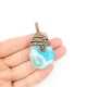Wisiorek wire wrapping z agatem