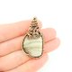 Krzemień pasiasty wisiorek wire wrapping