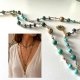 Letni Ogród – naszyjnik / bransoletka 2w1 z jaspisem i perłą seashell, boho